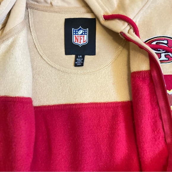 NWOT San Francisco 49ers NFL Full Zip Hoodie Size Large - Picture 6 of 7